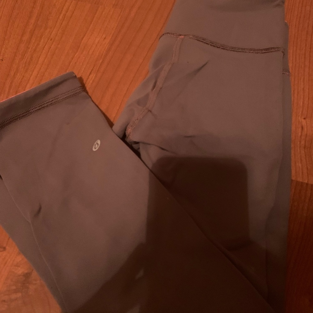 Gray/pink reversible size 4 lululemon Athletic Leggings